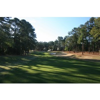 The fourth hole at Pinehurst No. 1 plays a par 5, 466 yards from the back tees. 